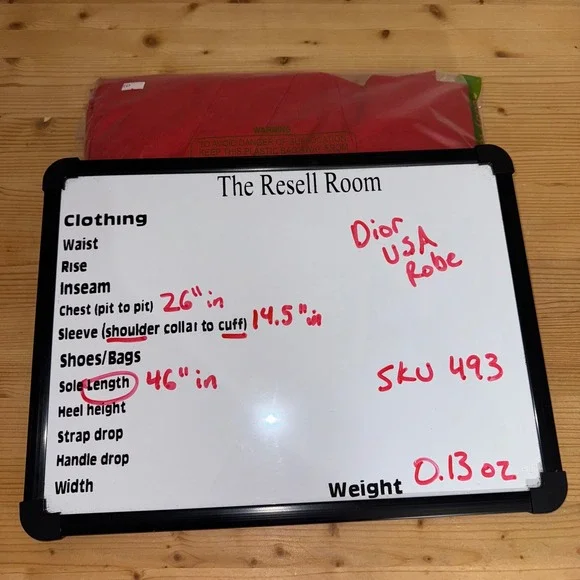 Christian Dior‎ Robe Red Blue White Logo Men's Size XL Bathrobe Loungewear - Picture 12 of 12